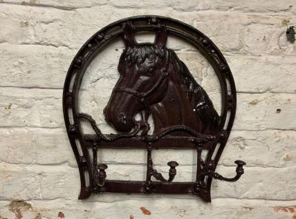 horse head coat rack -3 hooks